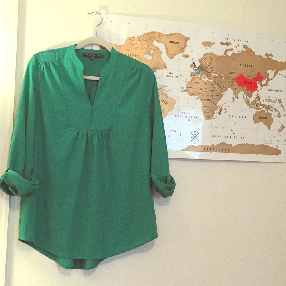 Three quarter sleeve blouse
